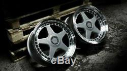 17 Silver Dare Dr-f5 Alloy Wheels For Bmw E36 1 Series Mini Paceman Jc R60