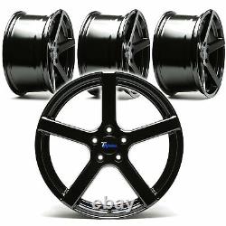 1 Lot Ta Technix Wheels-aluminium Concave 5-speichen 9,5 X 19 Et35 5x120 Black