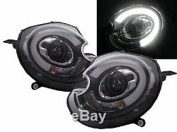 2 Lights Led Headlight Bmw & Mini Cooper Mini One R55 R56 R57 11/2006 02/2010