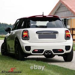 2 Rear LED Black Union Jack Lights for Mini Cooper R56 R57 From 11/2006 to 12/2013