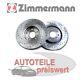 2 Zimmermann Brake Discs Sport Front For Mini R50 R52 R53