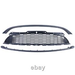 3-Piece Matte Black Grille Kit for Mini One Cooper JCW R56 R57 R58 R59