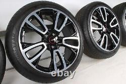 4 new 17'' wheels for MINI Cooper, One, Works, GP, Black Polish 5x112