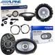 6 Alpine Sxe Front Speaker Kit For Mini One Cooper R50 R53
