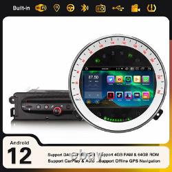 8-Core 4+64GB Android 12 Car Radio GPS TNT WiFi OBD2 USB CarPlay for BMW Mini Cooper