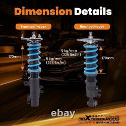 Adjustable threaded combined shock absorbers for Mini R56 Cooper D S SD One 2007-2013