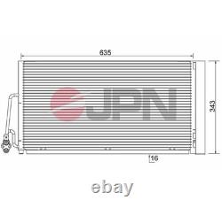 Air Conditioning Capacitor with Dryer for MINI Mini Cooper One Air Conditioning Capacitor with Dryer for MINI Mini Cooper One