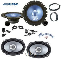 Alpine Sxe-17cs Sxe-6925s Set 6 Top Speaker Mini Cooper One R50-r53 Front &