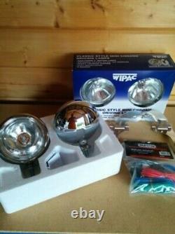 Bmw Mini Spot Lights Drive Lamps Kit Complete Stainless Steel Brushed Like Chrome