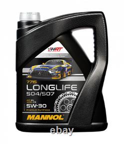Bosch Inspection Set 5 L Mannol Longlife 504/507 5W-30 for Mini Cooper One