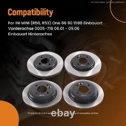 Brake Discs and Pads for MINI Cooper One R50 R53 2001-2007