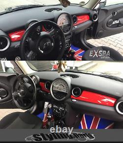 Brilliant Red Interior For Mini One Cooper R55 R56 R57 R58 R59 Habitacle