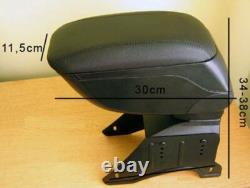 Central Armrest Console in Black Leather Specific for Mini Cooper One R55 R56