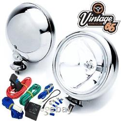 Chrome Edition Projector Lamp Kit & Wiring For BMW Mini COOPER S One Mk1