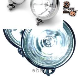 Chrome Spot Lamp Kit and Wiring for BMW Mini Cooper S One Mk1