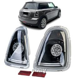 Clear Black LED Tail Lights for Mini One Cooper R56 2006-2010