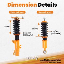 Complete Shock Absorber Coilovers for Mini R50 R53 2001-2006 Cooper One D