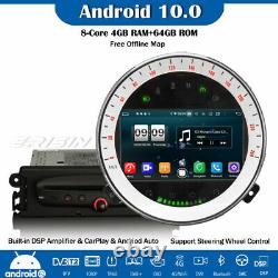 Dsp Dab-android 10.0 Autoradio Navi Carplay Wifi For Bmw Mini Cooper Navi 8-core