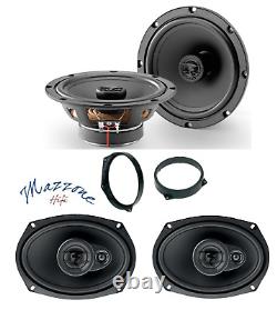 Focal Set 4 Speakers for Mini One Cooper R50-R53 and Cabrio Front Bracket Car