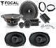 Focal Set 6 Speaker For Mini One Cooper R50-r52-r53 And Cabrio Ant Car Bracket