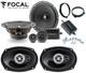 Focal Set 6 Speaker For Mini One Cooper R50-r53 And Cabrio Ant Front Car