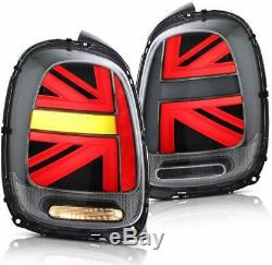 For F55 F56 F57 Mini Cooper Led Taillights 2014-18 Vibrant Union Jack R + L