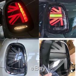 For F55 F56 F57 Mini Cooper Led Taillights 2014-18 Vibrant Union Jack R + L