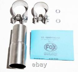 Fox Sport Exhaust Stainless Steel Silencers Mini Cooper One R56 1.6l 1 X 100mm