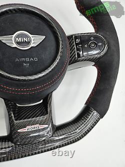 Gen 3 F55, F56, F57, F60 LCi2 Mini Carbon Fiber & Alcantara Steering Wheel