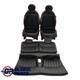 Heated Sport Lounge Black Red Leather Seats Mini Cooper One R57 Convertible Set