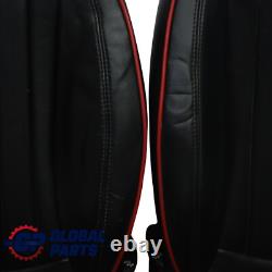 Heated Sport Lounge Black Red Leather Seats Mini Cooper One R57 Convertible Set