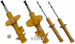 Koni, Color Yellow Sport Shocks Kit Front + Rear For Mini R50, R52, R53