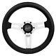 Leather Steering Wheel Black 340mm 13.4 Luisi Sharav 340 Black Brand New