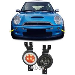 Led Flashlights With Fume Black Parking For Mini Cooper One R50 R53