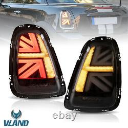 Led For Mini Cooper S 2011-2013 R56 R57 3d Black Union Rear Jack Rear Lights