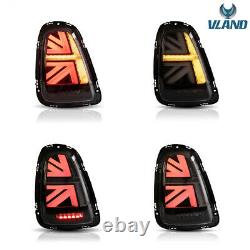 Led For Mini Cooper S 2011-2013 R56 R57 3d Black Union Rear Jack Rear Lights