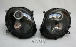 Led Headlights Angel Eyes For Mini Cooper R55 Black With Ece Top Engine