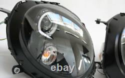 Led Headlights Angel Eyes For Mini Cooper R55 Black With Ece Top Engine