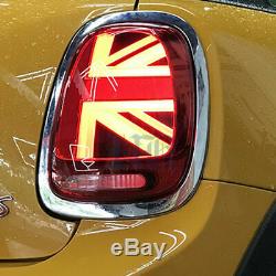 Led Mini Cooper S F55 F56 F57 14-19 Union Jack Tail Light With Dynamic Signal