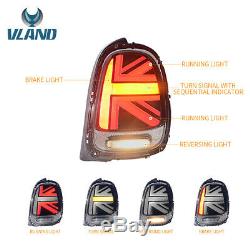 Lhdfeu Rear Mini Cooper S F55 F56 F57 14-18 Union Jack Dynamic Rear Lights