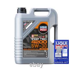 MAHLE Inspection Set 6L Liqui Moly 5W-30 Top Tec 4200 for Mini Mini Cooper One