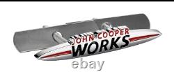 MINI JCW John Cooper Works emblem badge logo grille 135mm Clubman S one