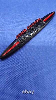 MINI JCW John Cooper Works metal black emblem badge logo for Clubman S One trunk