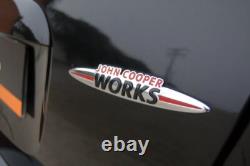 MINI JCW John Cooper Works metal black emblem badge logo for Clubman S One trunk