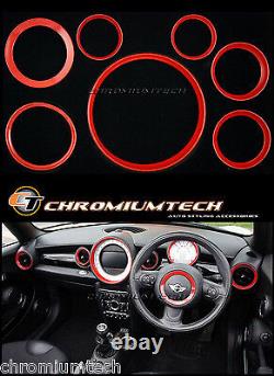 MK2 Mini Cooper/S / One R55 R56 R57 R58 R59 Red Interior Dashboard Ring Kit