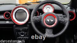 MK2 Mini Cooper/S / One R55 R56 R57 R58 R59 Red Interior Dashboard Ring Kit