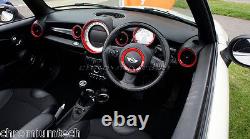 MK2 Mini Cooper/S / One R55 R56 R57 R58 R59 Red Interior Dashboard Ring Kit