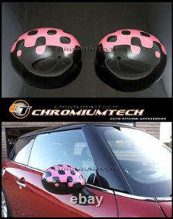 MK3 Mini Cooper / S/One / JCW F55 F56 F57 Vivid Rose Mirror Cap Covers RHD