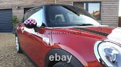 MK3 Mini Cooper / S/One / JCW F55 F56 F57 Vivid Rose Mirror Cap Covers RHD