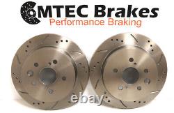Mini COOPER S Grooved Perforated Front and Rear Brake Discs & Pads